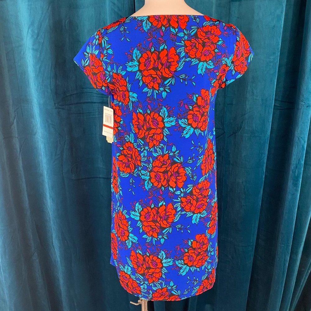 Gianni Bini Floral Print Trapeze Dress - Picture 8 of 9